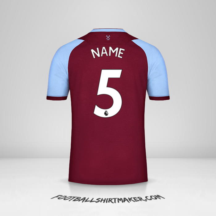 Trikot West Ham United FC 2020/21 -  name - 5