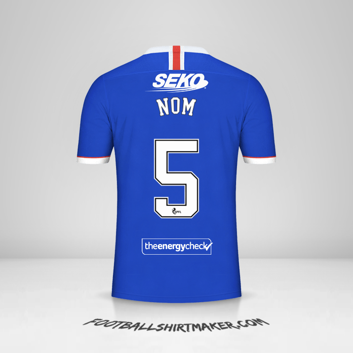 Maillot Rangers FC 2020/21 -  nom - 5
