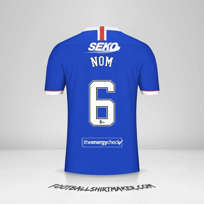 Maillot Rangers FC 2020/21 -  nom - 6