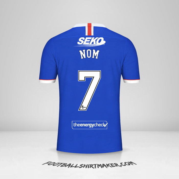 Maillot Rangers FC 2020/21 -  nom - 7