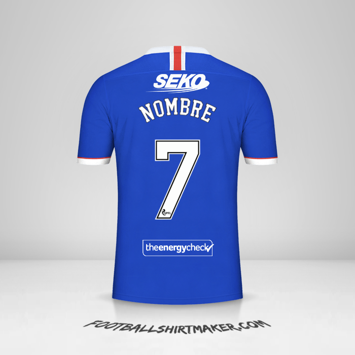 Jersey Rangers FC 2020/21 -  nombre - 7