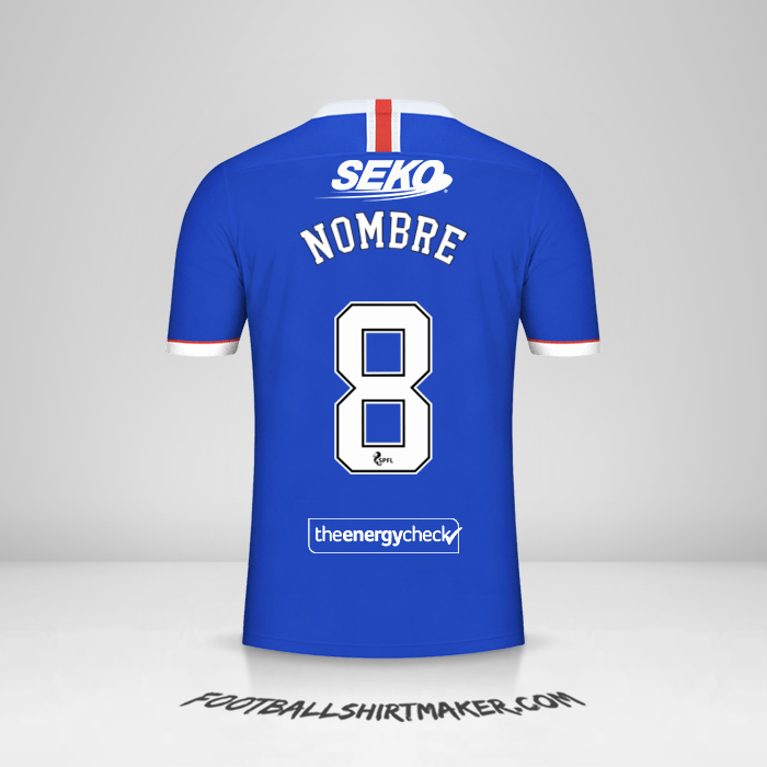 Jersey Rangers FC 2020/21 -  nombre - 8