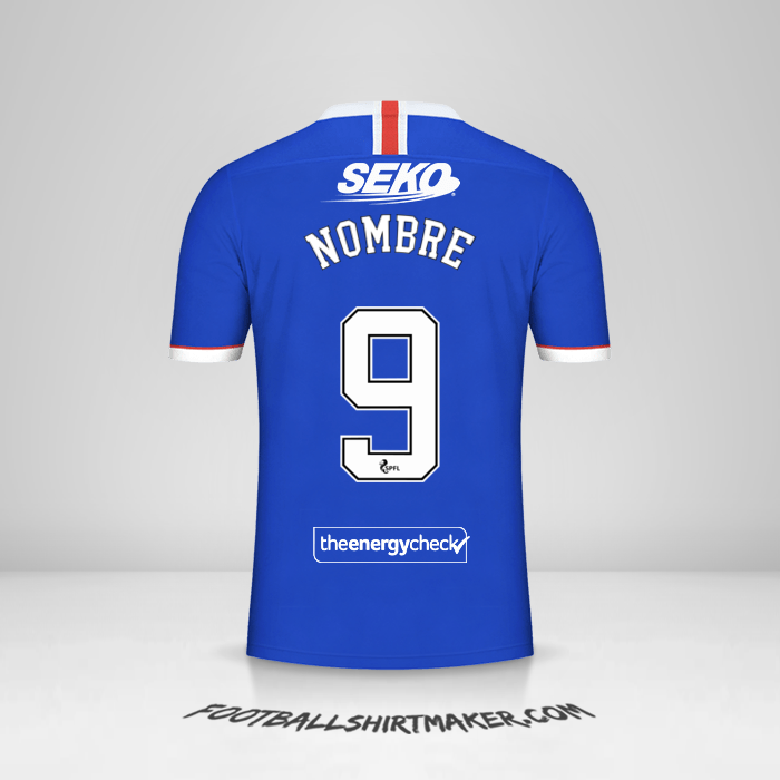 Jersey Rangers FC 2020/21 -  nombre - 9