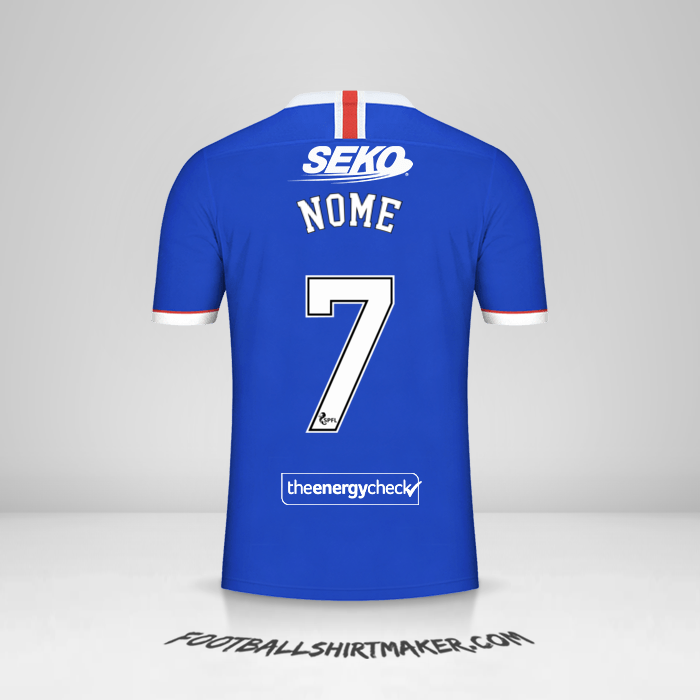 Camisola Rangers FC 2020/21 -  nome - 7
