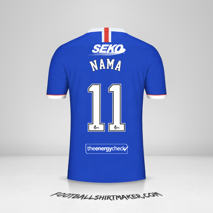 Jersey Rangers FC 2020/21 -  nama - 11