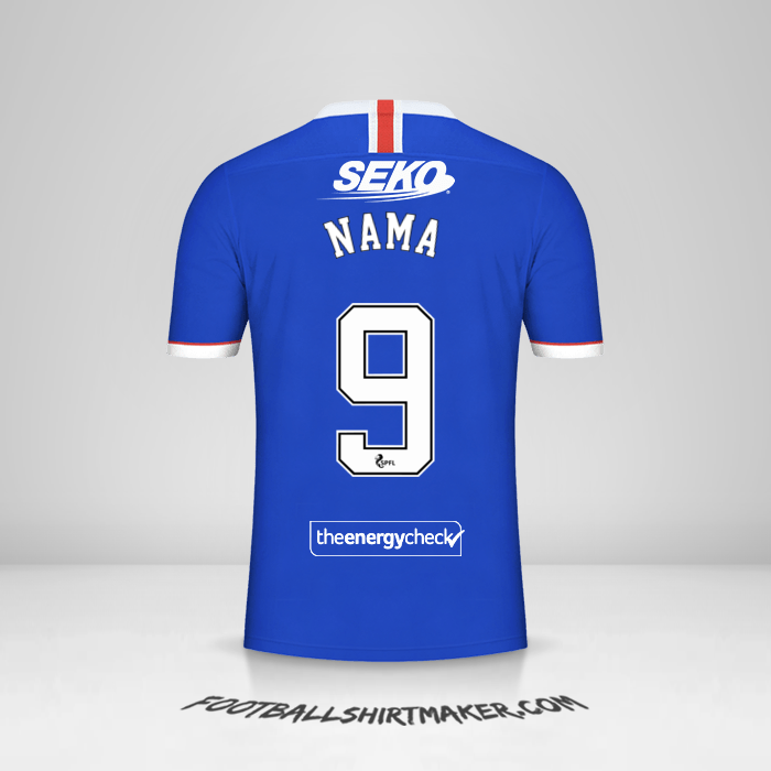 Jersey Rangers FC 2020/21 -  nama - 9