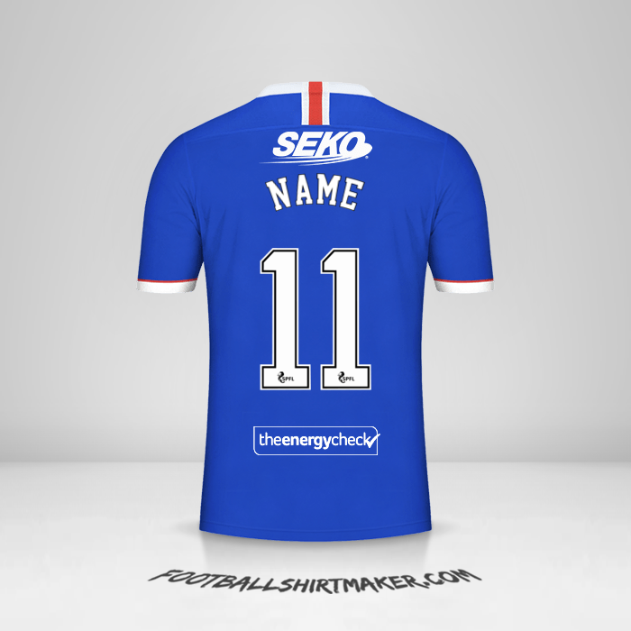 Trikot Rangers FC 2020/21 -  name - 11