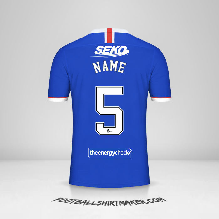 Trikot Rangers FC 2020/21 -  name - 5