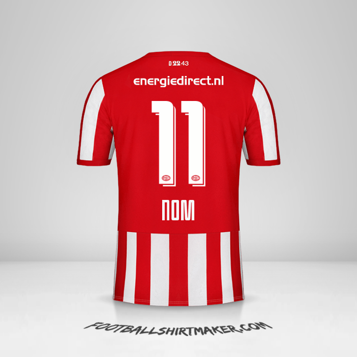 Maillot PSV 2019/20 -  nom - 11