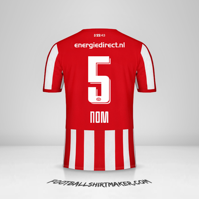 Maillot PSV 2019/20 -  nom - 5