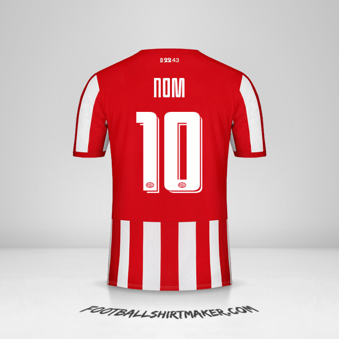 Maillot PSV Cup 2019/20 -  nom - 10