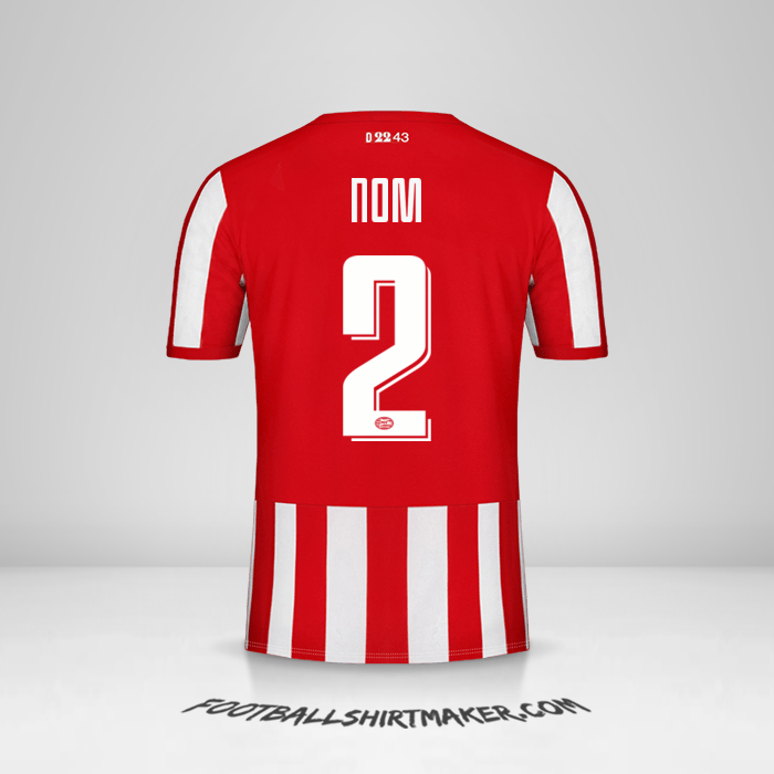 Maillot PSV Cup 2019/20 -  nom - 2