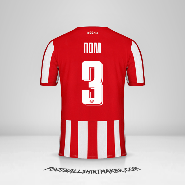 Maillot PSV Cup 2019/20 -  nom - 3