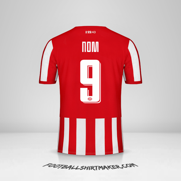 Maillot PSV Cup 2019/20 -  nom - 9