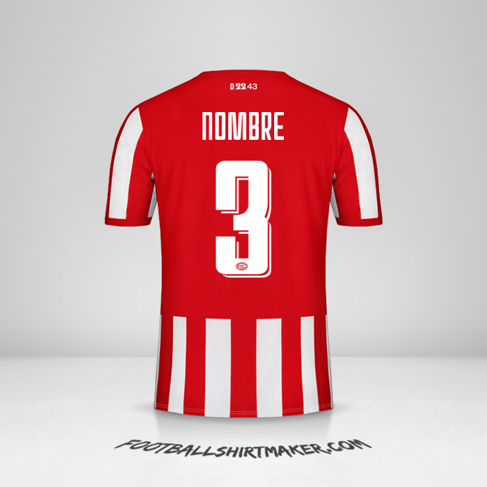 Jersey PSV Cup 2019/20 -  nombre - 3