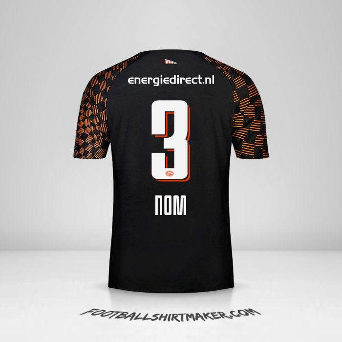 Maillot PSV 2019/20 Extérieur -  nom - 3