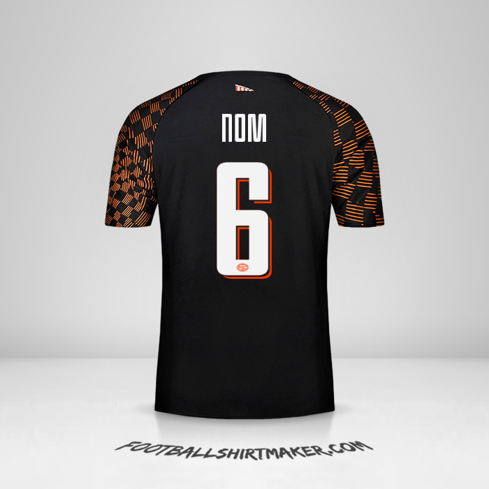 Maillot PSV Cup 2019/20 Extérieur -  nom - 6
