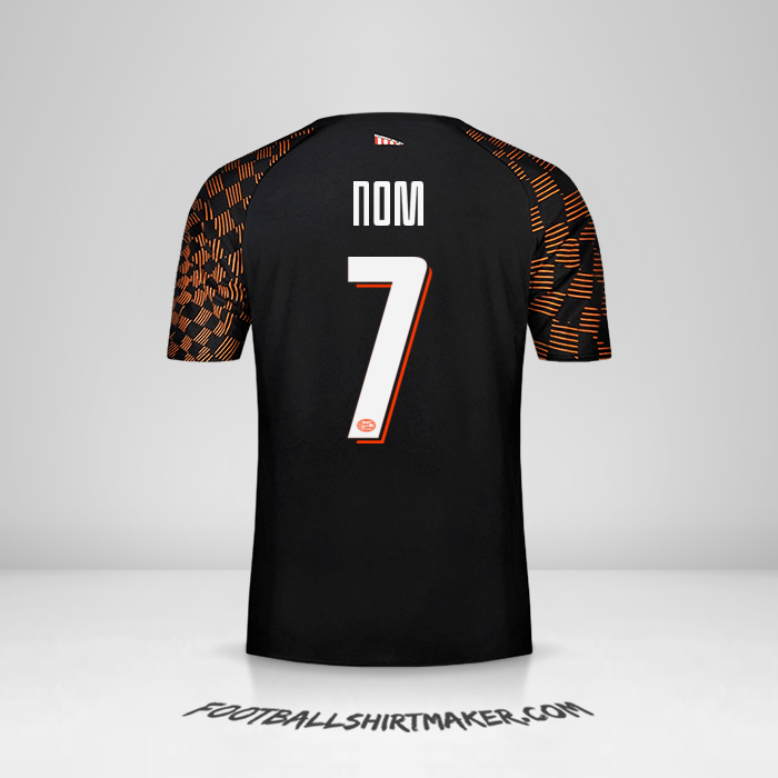 Maillot PSV Cup 2019/20 Extérieur -  nom - 7