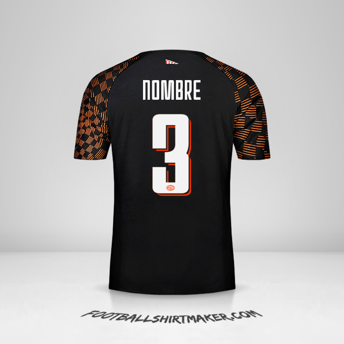 Jersey PSV Cup 2019/20 Visita -  nombre - 3