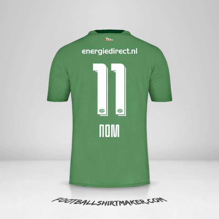 Maillot PSV 2019/20 Troisième -  nom - 11
