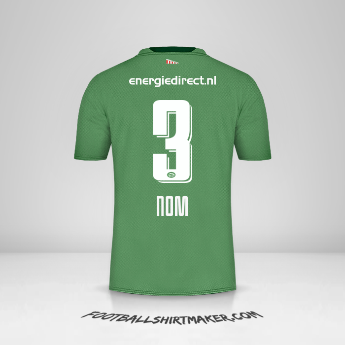 Maillot PSV 2019/20 Troisième -  nom - 3