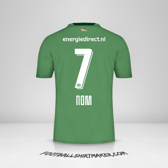 Maillot PSV 2019/20 Troisième -  nom - 7