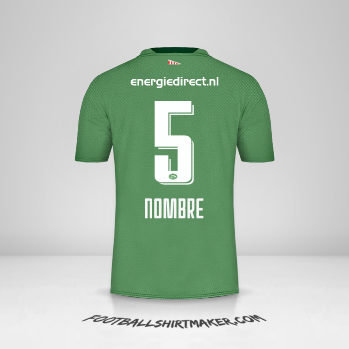 Jersey PSV 2019/20 Tercera -  nombre - 5