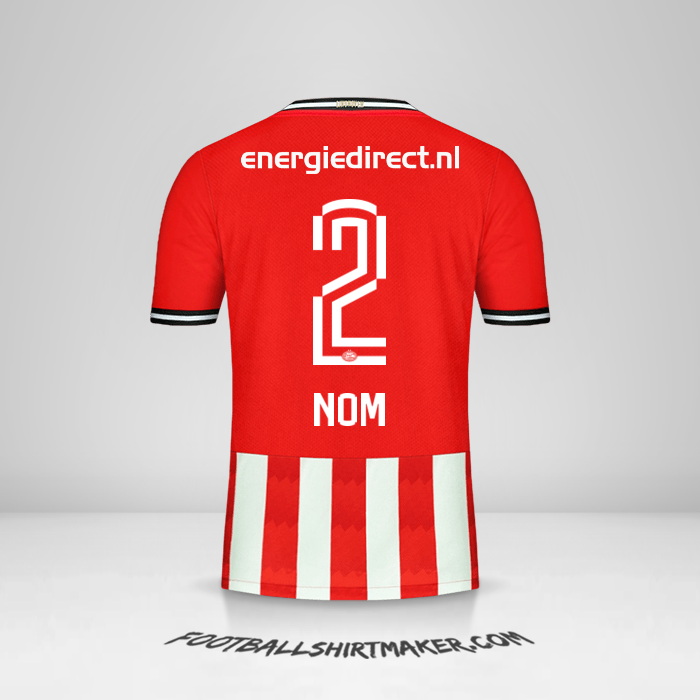 Maillot PSV 2020/21 -  nom - 2