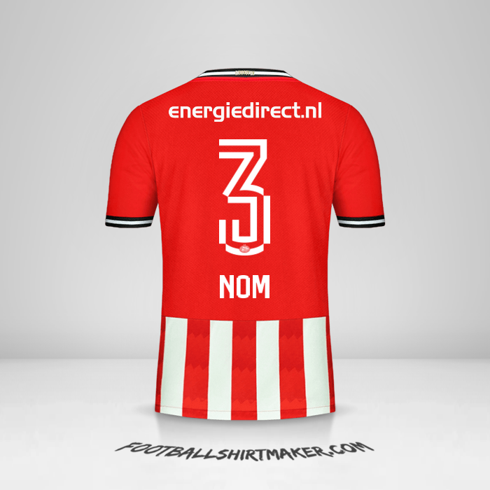 Maillot PSV 2020/21 -  nom - 3