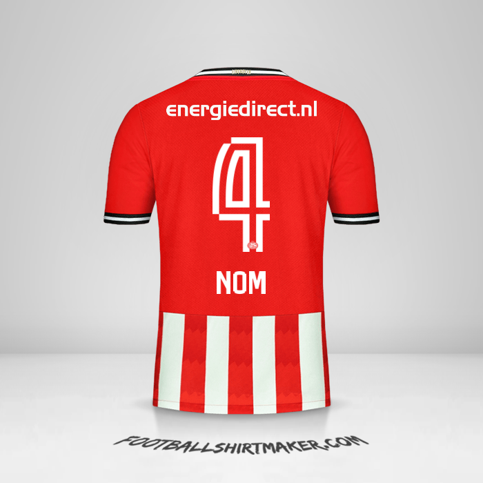Maillot PSV 2020/21 -  nom - 4