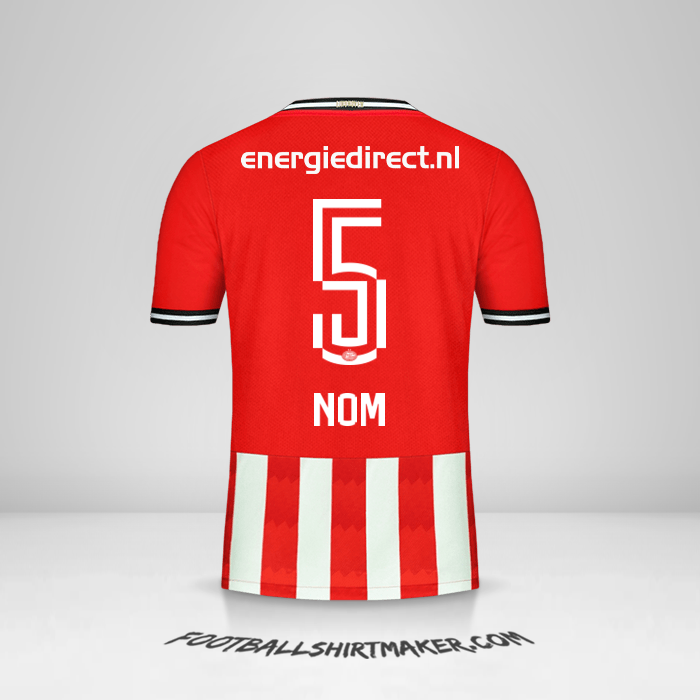 Maillot PSV 2020/21 -  nom - 5