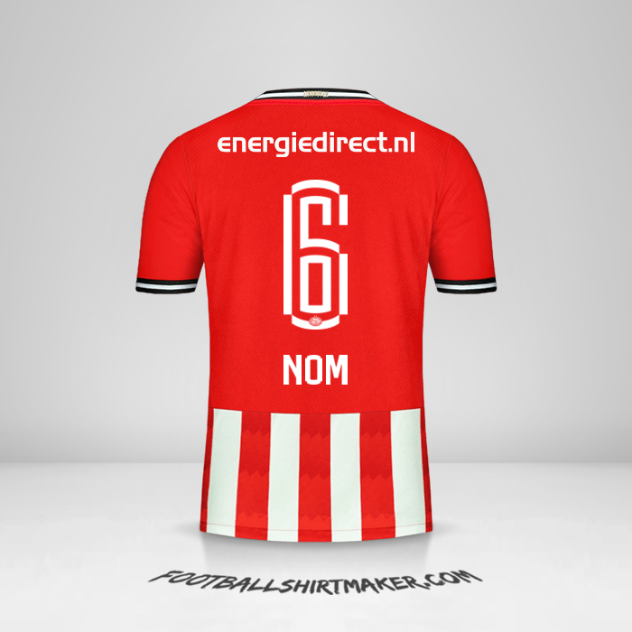 Maillot PSV 2020/21 -  nom - 6