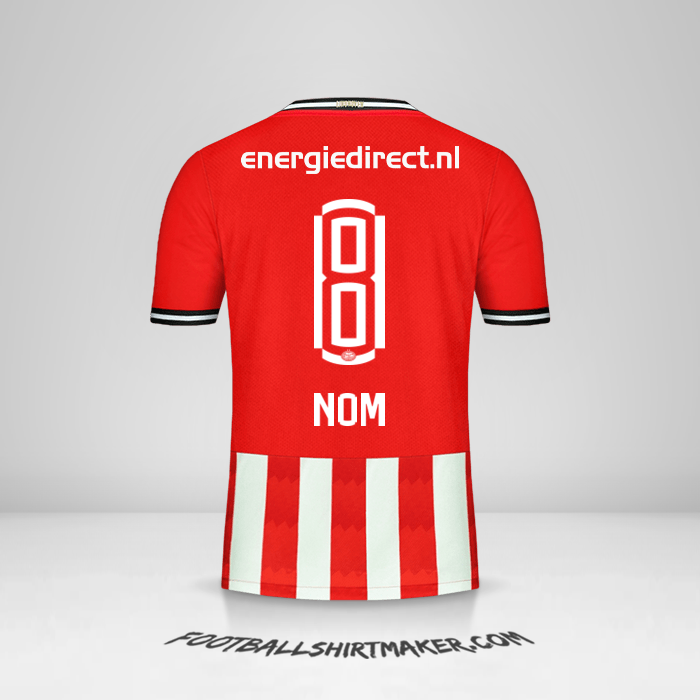 Maillot PSV 2020/21 -  nom - 8
