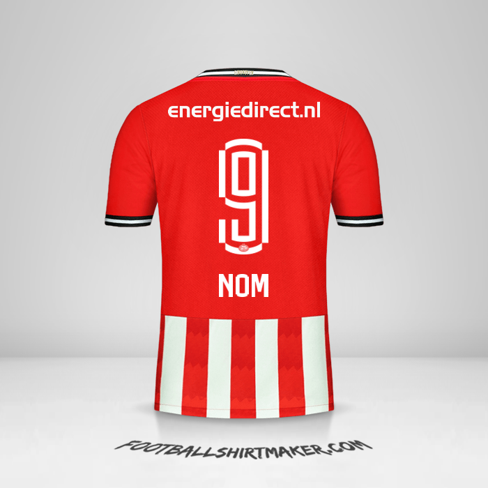 Maillot PSV 2020/21 -  nom - 9