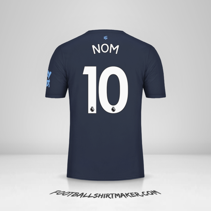 Maillot Everton FC 2019/20 Troisième -  nom - 10