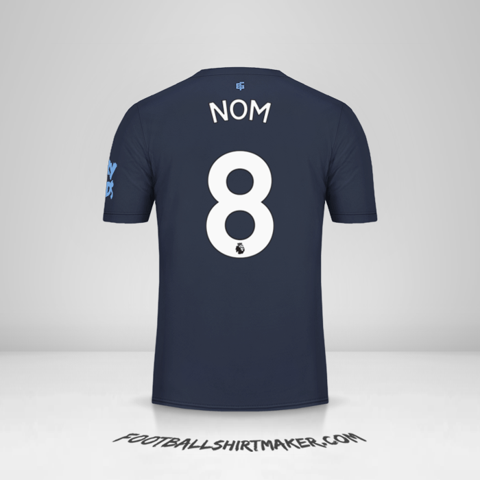 Maillot Everton FC 2019/20 Troisième -  nom - 8