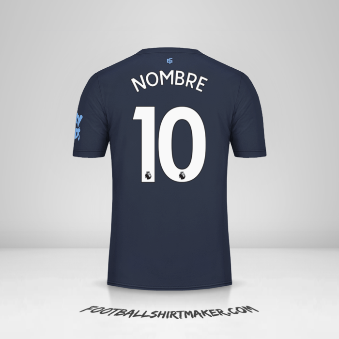 Camiseta Everton FC 2019/20 Tercera -  nombre - 10