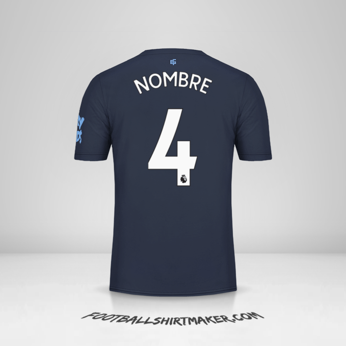 Camiseta Everton FC 2019/20 Tercera -  nombre - 4