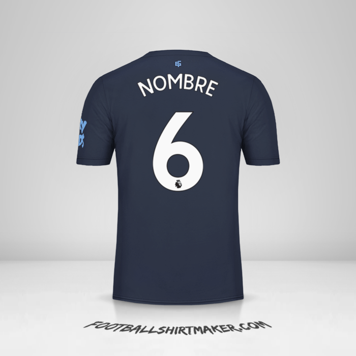 Jersey Everton FC 2019/20 Tercera -  nombre - 6