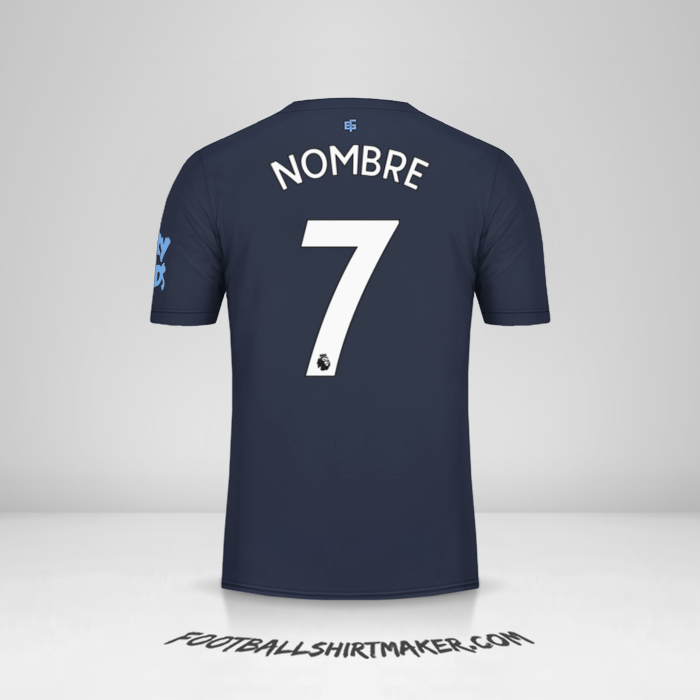 Jersey Everton FC 2019/20 Tercera -  nombre - 7