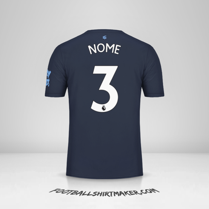 Camisa Everton FC 2019/20 Terceira -  nome - 3