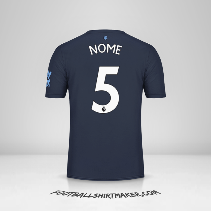 Camisola Everton FC 2019/20 Terceira -  nome - 5