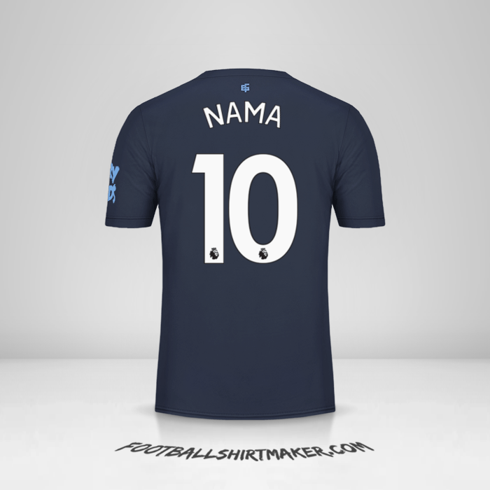 Jersey Everton FC 2019/20 Ketiga -  nama - 10