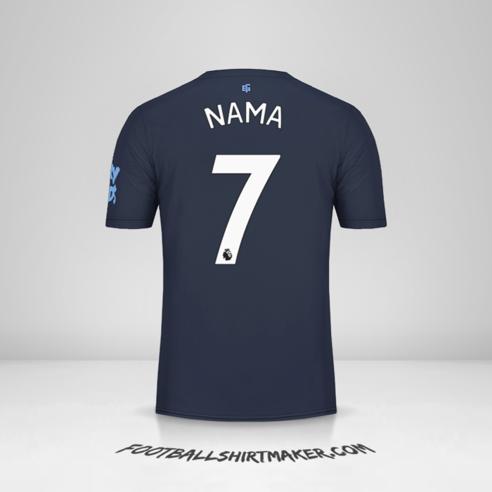 Jersey Everton FC 2019/20 Ketiga -  nama - 7