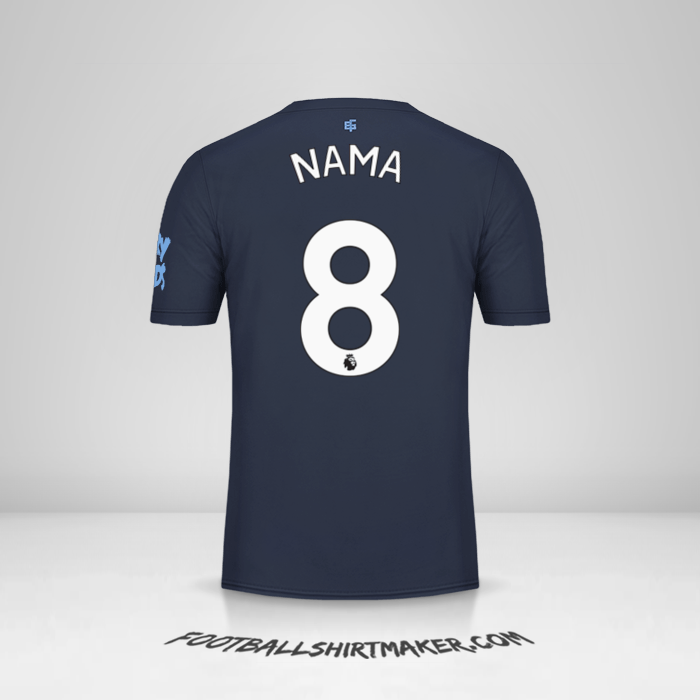 Jersey Everton FC 2019/20 Ketiga -  nama - 8