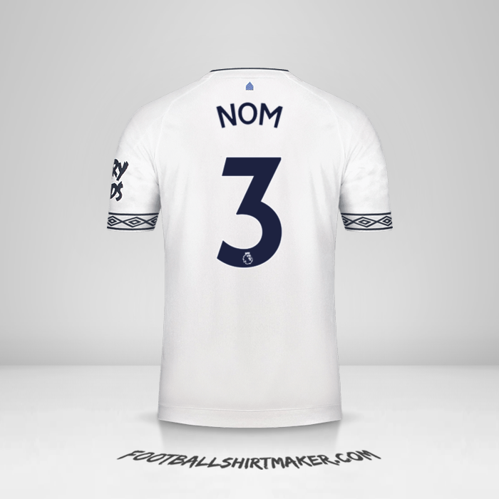 Maillot Everton FC 2018/19 Troisième -  nom - 3