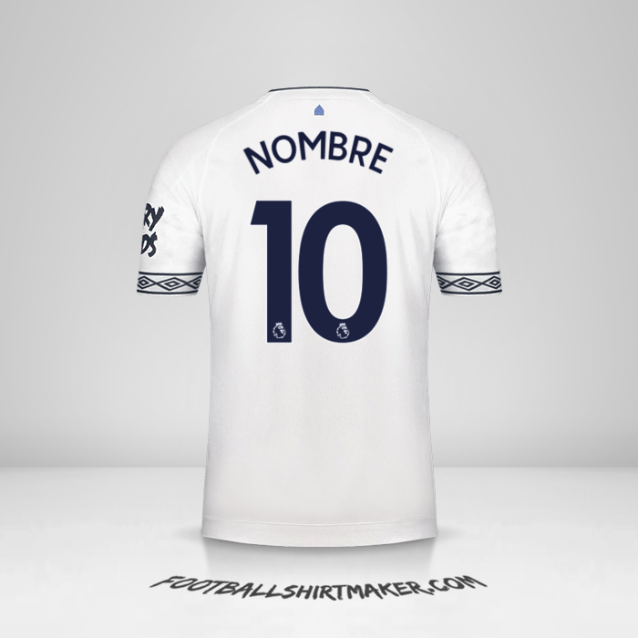 Jersey Everton FC 2018/19 Tercera -  nombre - 10