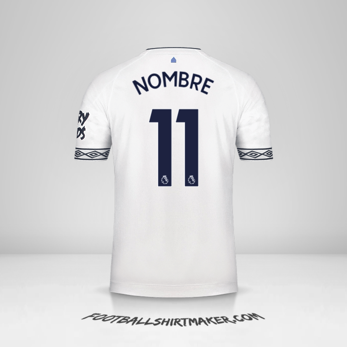 Jersey Everton FC 2018/19 Tercera -  nombre - 11