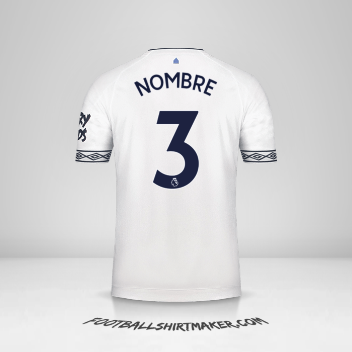 Jersey Everton FC 2018/19 Tercera -  nombre - 3