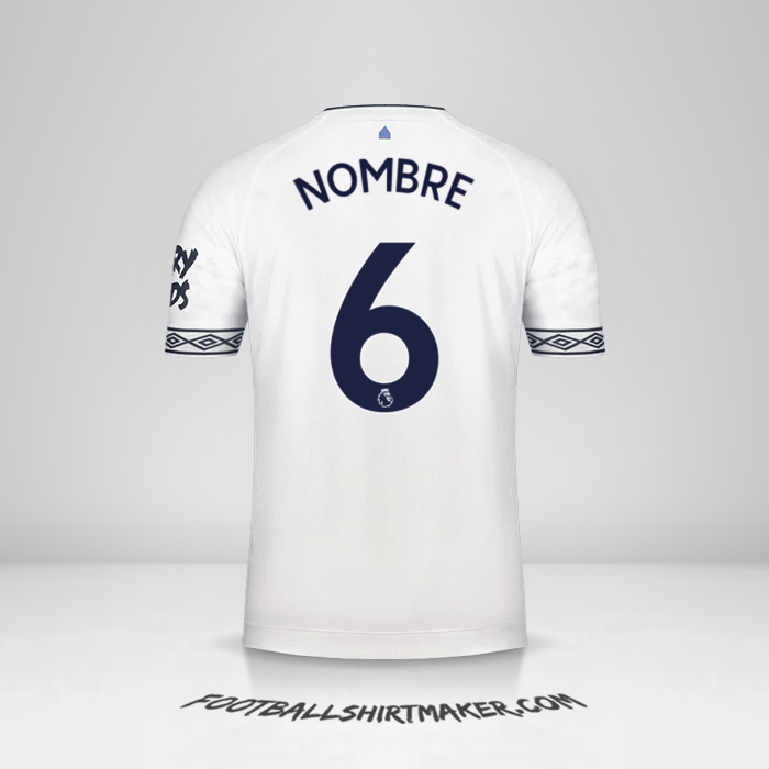 Jersey Everton FC 2018/19 Tercera -  nombre - 6